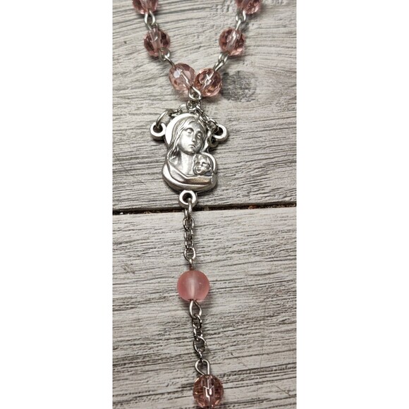 Vintage Knights of Columbus Catholic Saint Mary Rosary-Made In Italy - Picture 5 of 11